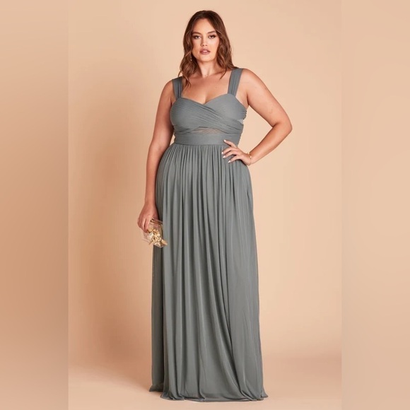 BIRDY GREY Elsye Mesh Dress In Sea Glass - Picture 3 of 6